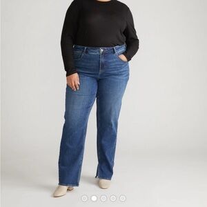 Universal Standard Blue Straight Leg Jeans